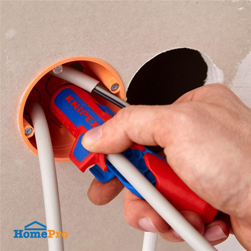 คีมปอกสายไฟ สายเคเบิล PV สำหรับงานโซลาร์เซลล์ KNIPEX 16 95 03 SB