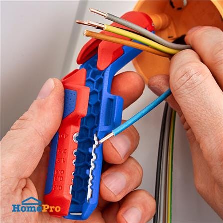 คีมปอกสายไฟ สายเคเบิล PV สำหรับงานโซลาร์เซลล์ KNIPEX 16 95 03 SB_4