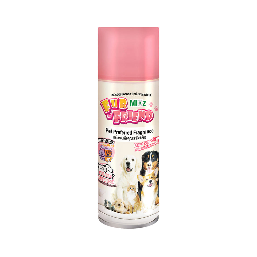 สเปรย์ปรับอากาศสำหรับสัตว์เลี้ยง MIXZ 350 มล. FUR-EVER CLEAN