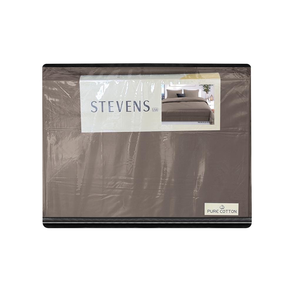 ชุดผ้าปูที่นอน 3.5 ฟุต (ชุด 4 ชิ้น) STEVENS PURE COTTON EK01BR