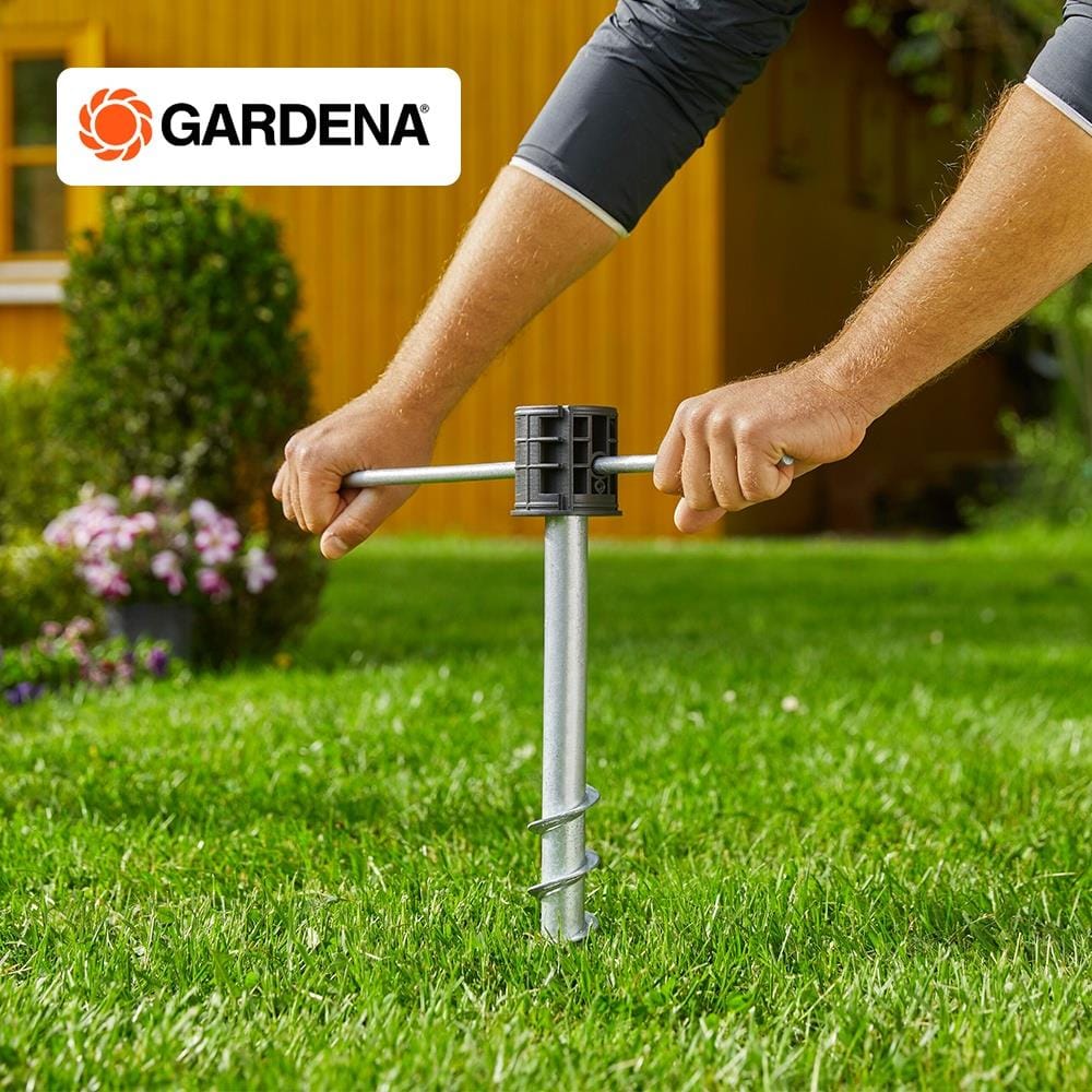 สายยางโรลอัตโนมัติ GARDENA 3/8 นิ้ว x 15 ม. สีฟ้า-ดำ
