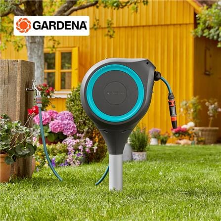 สายยางโรลอัตโนมัติ GARDENA 3/8 นิ้ว x 15 ม. สีฟ้า-ดำ_4