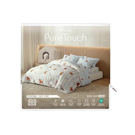 ชุดผ้าปูที่นอน 6 ฟุต (ชุด 5 ชิ้น) FROLINA PURE TOUCH PTDF002_3