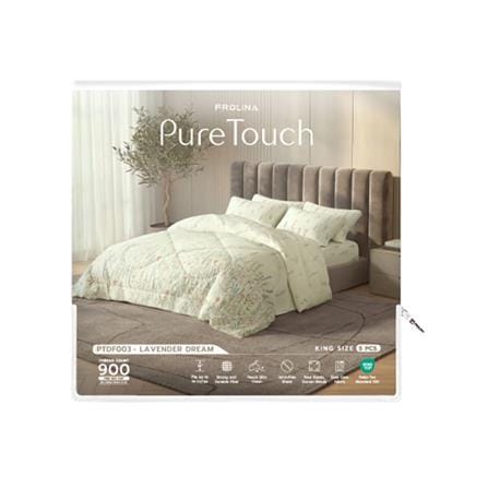 ชุดผ้าปูที่นอน 6 ฟุต (ชุด 5 ชิ้น) FROLINA PURE TOUCH PTDF003_3