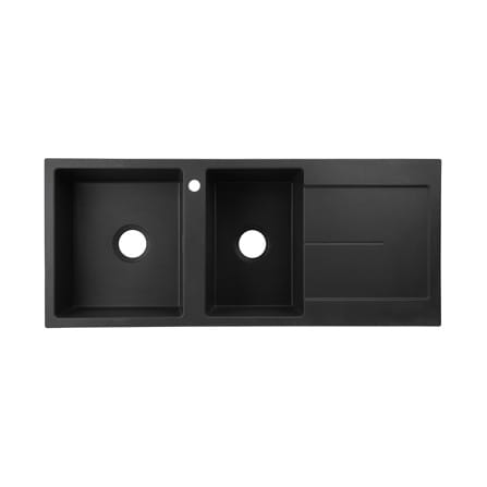 ซิงค์ฝัง 2 หลุม 1 ที่พัก HAFELE STONEQ 495.39.633 สี METALLIC_0