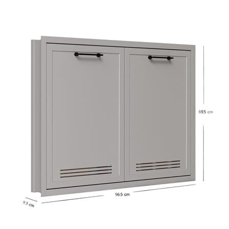 บานซิงค์คู่ KING NEX FLORENCE 96.5x69.5 ซม. สี PAMPAS_2