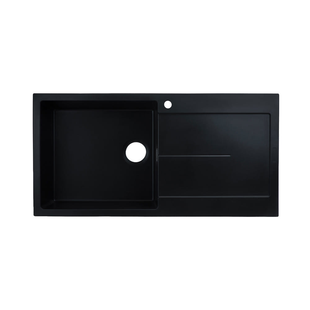 ซิงค์ฝัง 1 หลุม 1 ที่พัก HAFELE STONEQ 495.39.637 สี DEEP BLACK