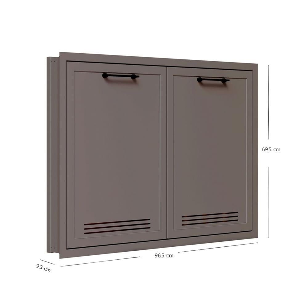 บานซิงค์คู่ KING NEX FLORENCE 96.5x69.5 ซม. สี MOCHA