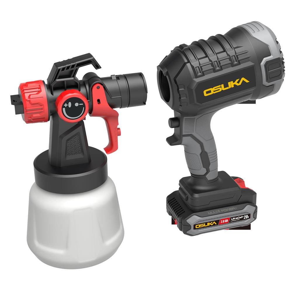 เครื่องพ่นสีไร้สาย (พร้อมแบตเตอรี่) OSUKA OCSG776-D1 20 โวลต์ 1000 มล.