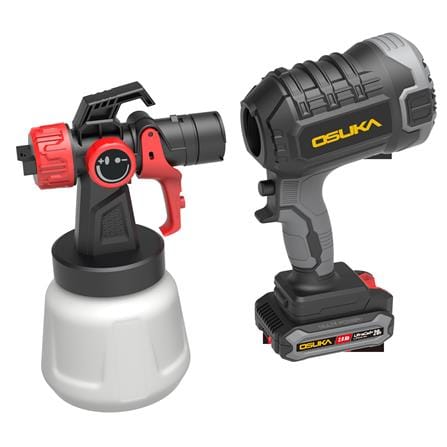 เครื่องพ่นสีไร้สาย (พร้อมแบตเตอรี่) OSUKA OCSG776-D1 20 โวลต์ 1000 มล._4