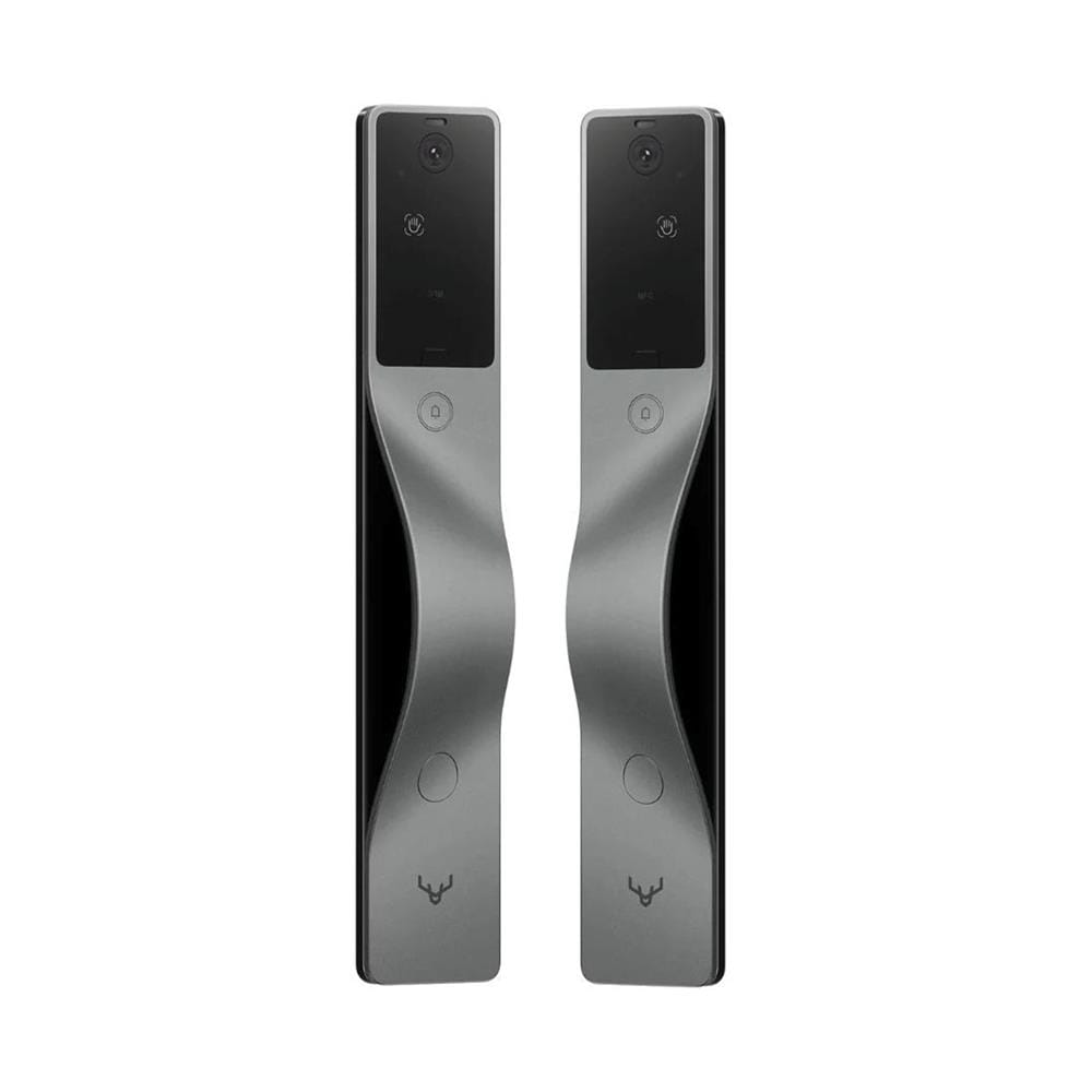 มือจับหลอกประตูดิจิตอล LOCKIN V5 MAX สีเงิน (มือจับซ้าย)