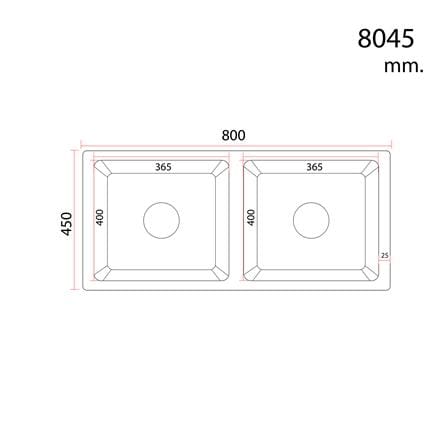 ซิงค์ฝัง 2 หลุม S-FLO NL0121-SI-SS สีเงิน_3