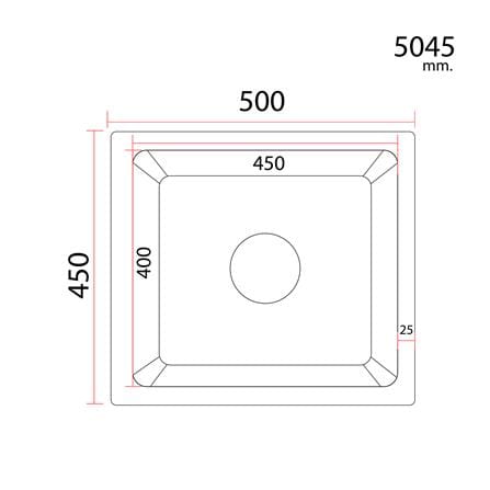 ซิงค์ฝัง 1 หลุม S-FLO NL0122-SI-SS สีเงิน_3