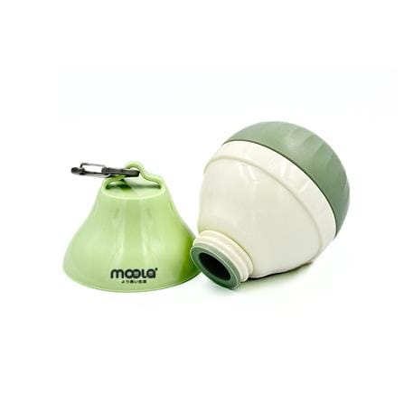 ขวดน้ำพกพาสัตว์เลี้ยง MOOLA 200 มล. สีเขียว_2