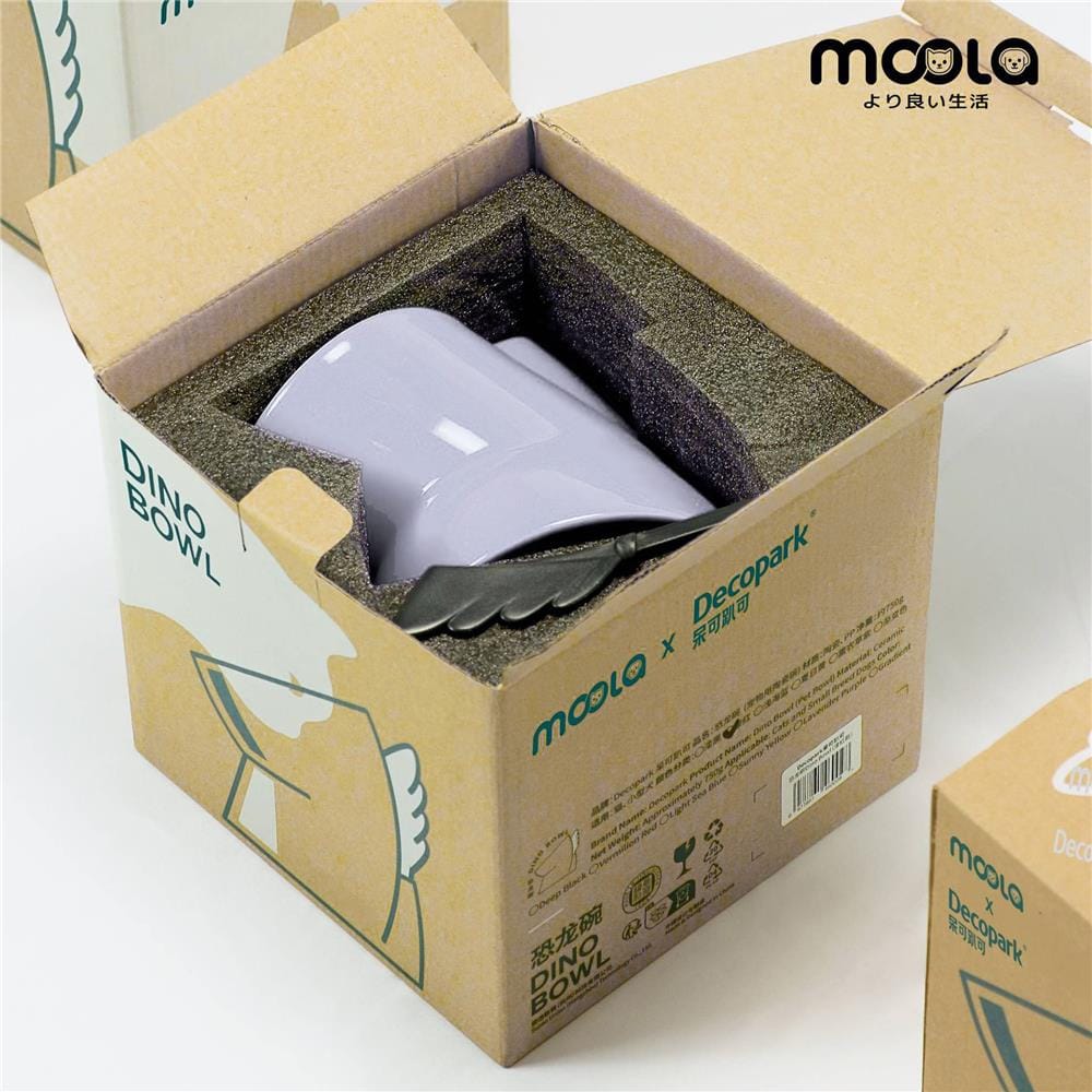 ชามใส่อาหารสัตว์เลี้ยง MOOLA สีม่วง