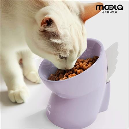 ชามใส่อาหารสัตว์เลี้ยง MOOLA สีม่วง_2