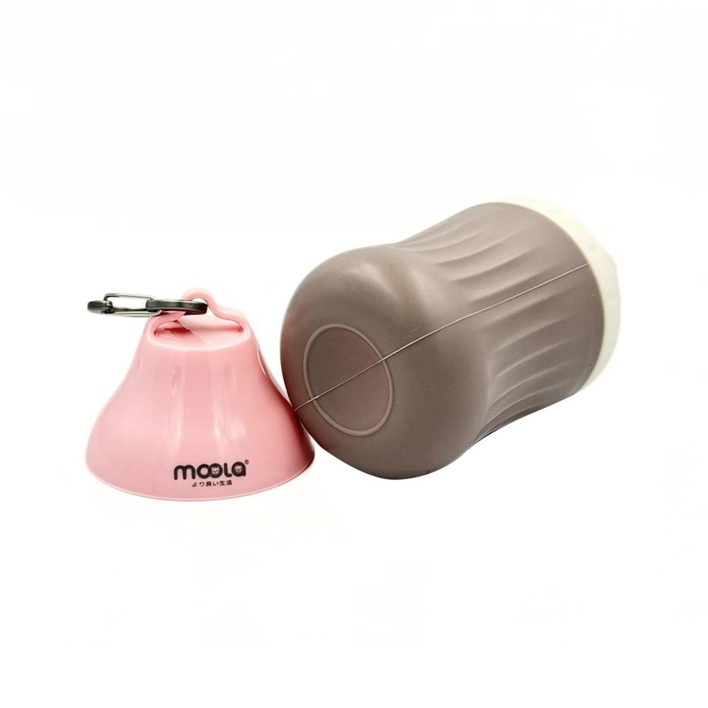 ขวดน้ำพกพาสัตว์เลี้ยง MOOLA 400 มล. สีชมพู