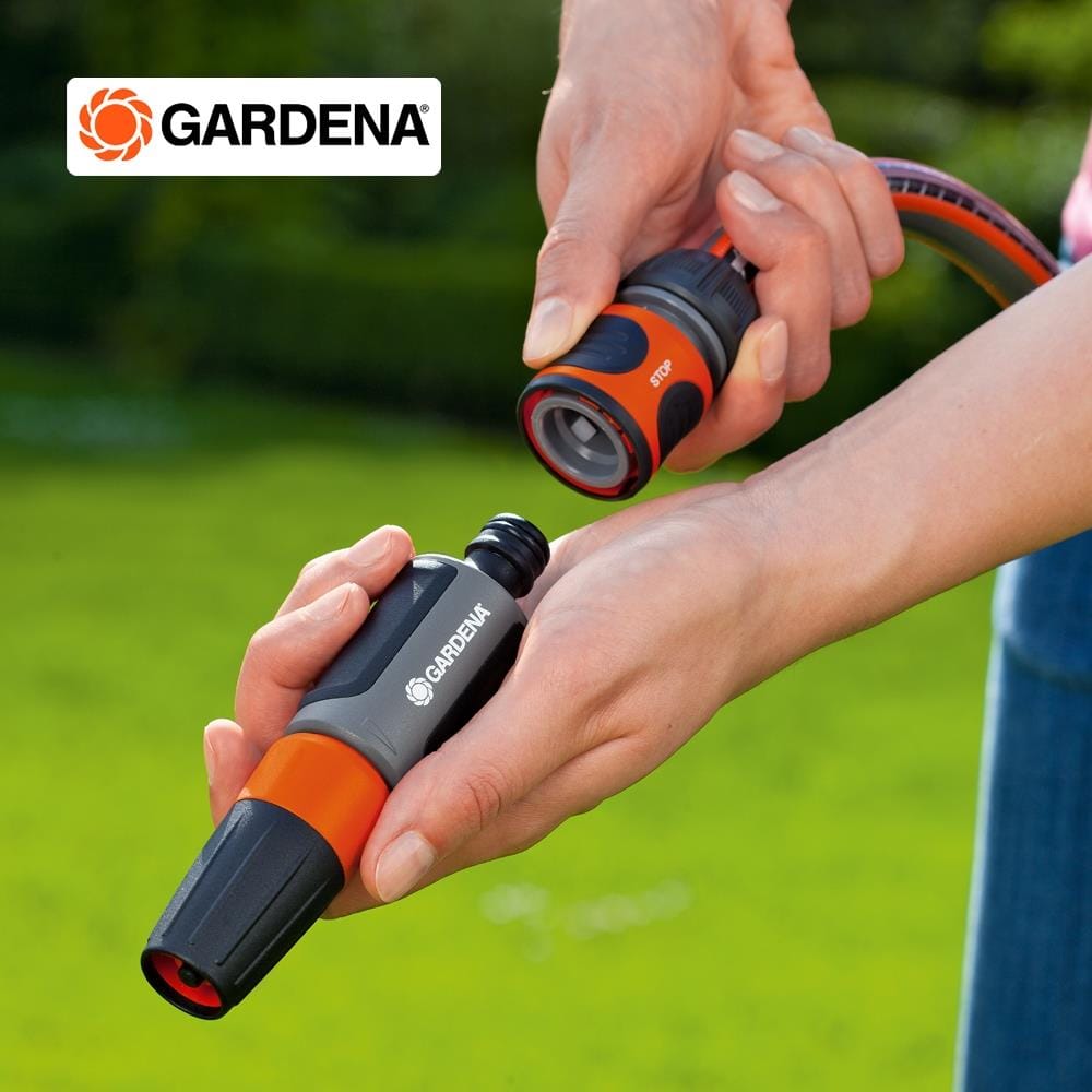ข้อต่อสวมเร็ว+สวมสายยาง GARDENA 1/2 นิ้ว x 5/8 นิ้ว