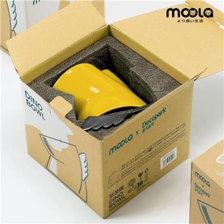 ชามใส่อาหารสัตว์เลี้ยง MOOLA สีเหลือง_3
