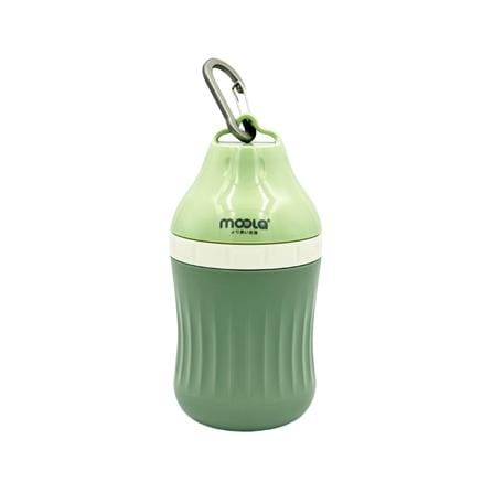 ขวดน้ำพกพาสัตว์เลี้ยง MOOLA 400 มล. สีเขียว_0
