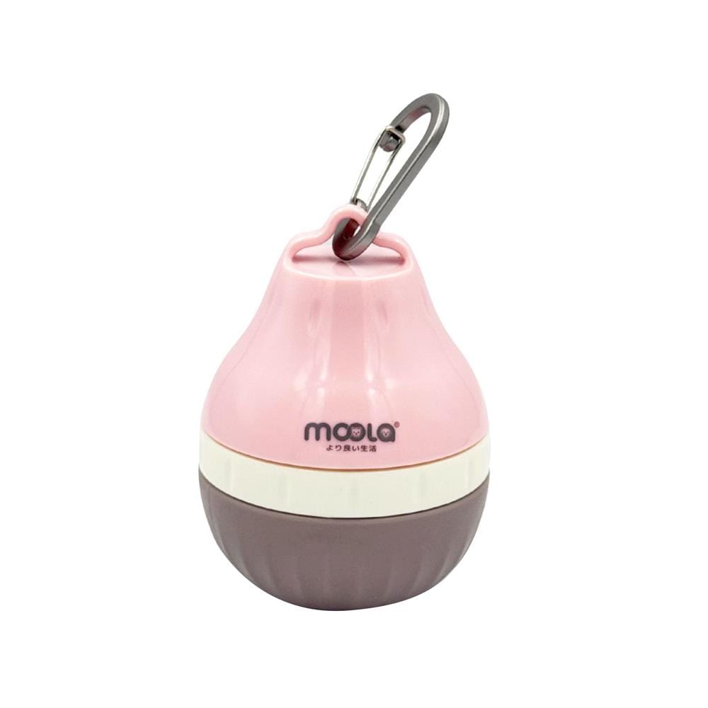 ขวดน้ำพกพาสัตว์เลี้ยง MOOLA 200 มล. สีชมพู