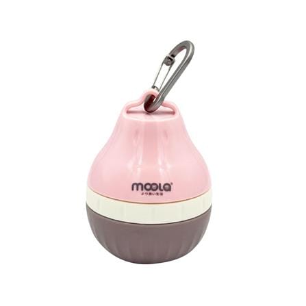 ขวดน้ำพกพาสัตว์เลี้ยง MOOLA 200 มล. สีชมพู_0