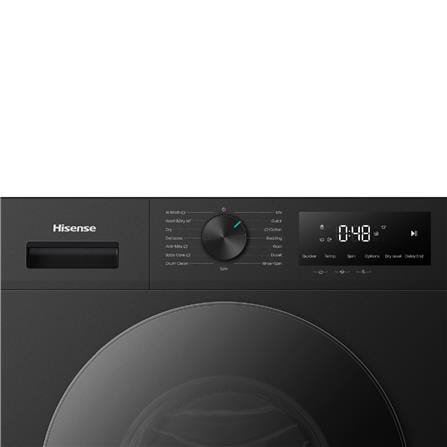 เครื่องซักอบผ้าฝาหน้า HISENSE WD120I142VKL 12/8 กก. 1400 RPM อินเวอร์เตอร์ สีดำ_4
