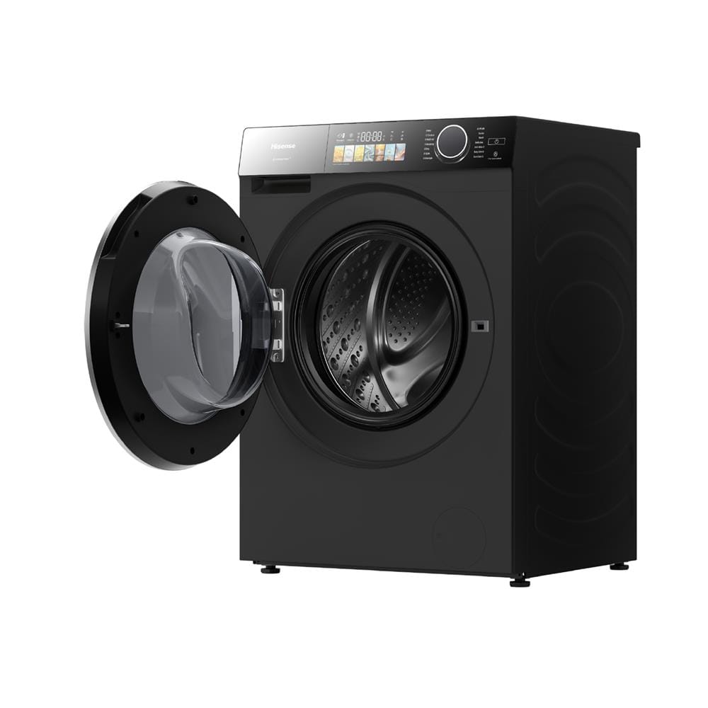 เครื่องซักอบผ้าฝาหน้า HISENSE WD140M5 14/9 กก. 1400RPM อินเวอร์เตอร์ สีดำ