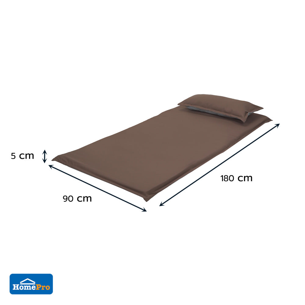 ที่นอนปิกนิก SNAZZ TWO TONE 90x180 ซม. สี BROWN/GREY