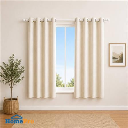 ผ้าม่าน EYELET HOME LIVING STYLE CHERRILL UV 140x160 ซม. สีครีม_4