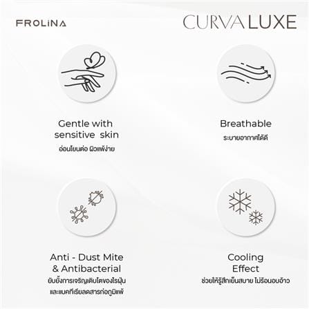 ปลอกผ้านวม FROLINA CURVA LUXE 70x90 นิ้ว LSJQ030_4