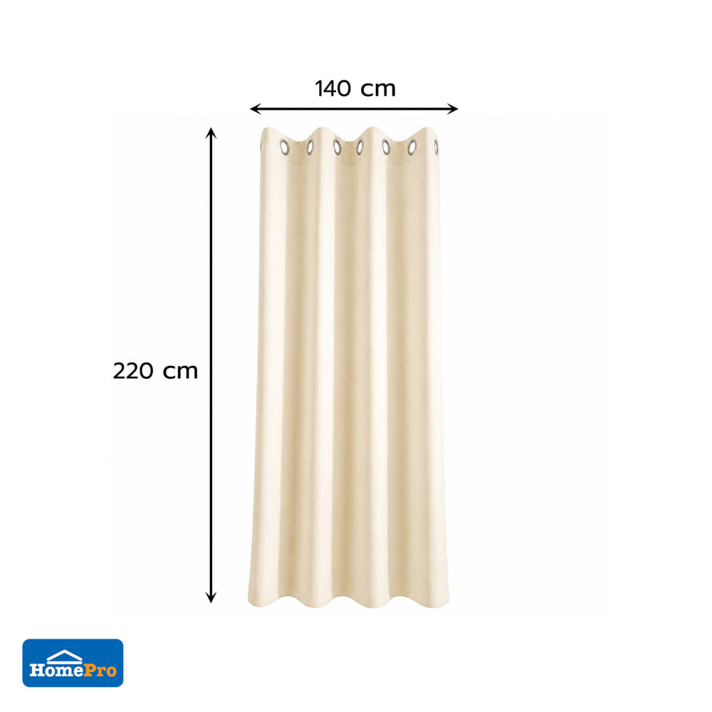 ผ้าม่าน EYELET HOME LIVING STYLE CHERRILL UV 140x220 ซม. สีครีม