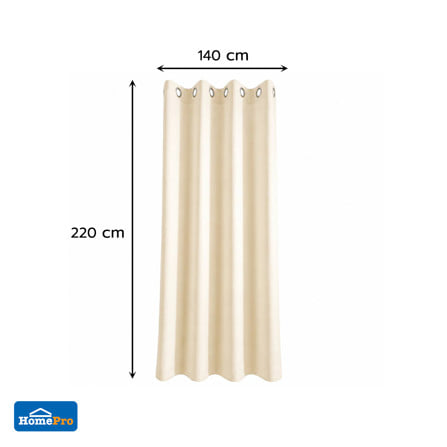 ผ้าม่าน EYELET HOME LIVING STYLE CHERRILL UV 140x220 ซม. สีครีม_8