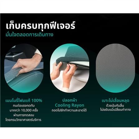 เบาะรองนั่ง BEWELL GEN 2 สีดำ_10