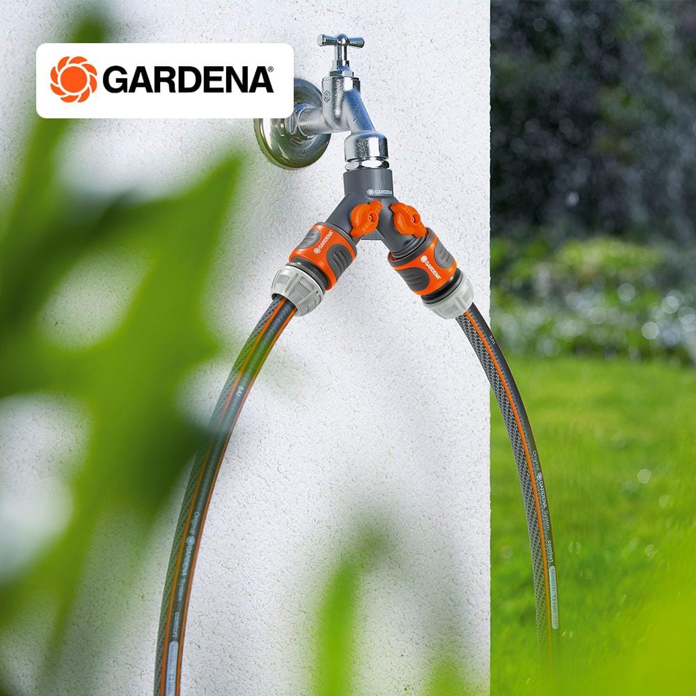 ข้อต่อก๊อกน้ำ 2 ทาง GARDENA 3/4 นิ้ว