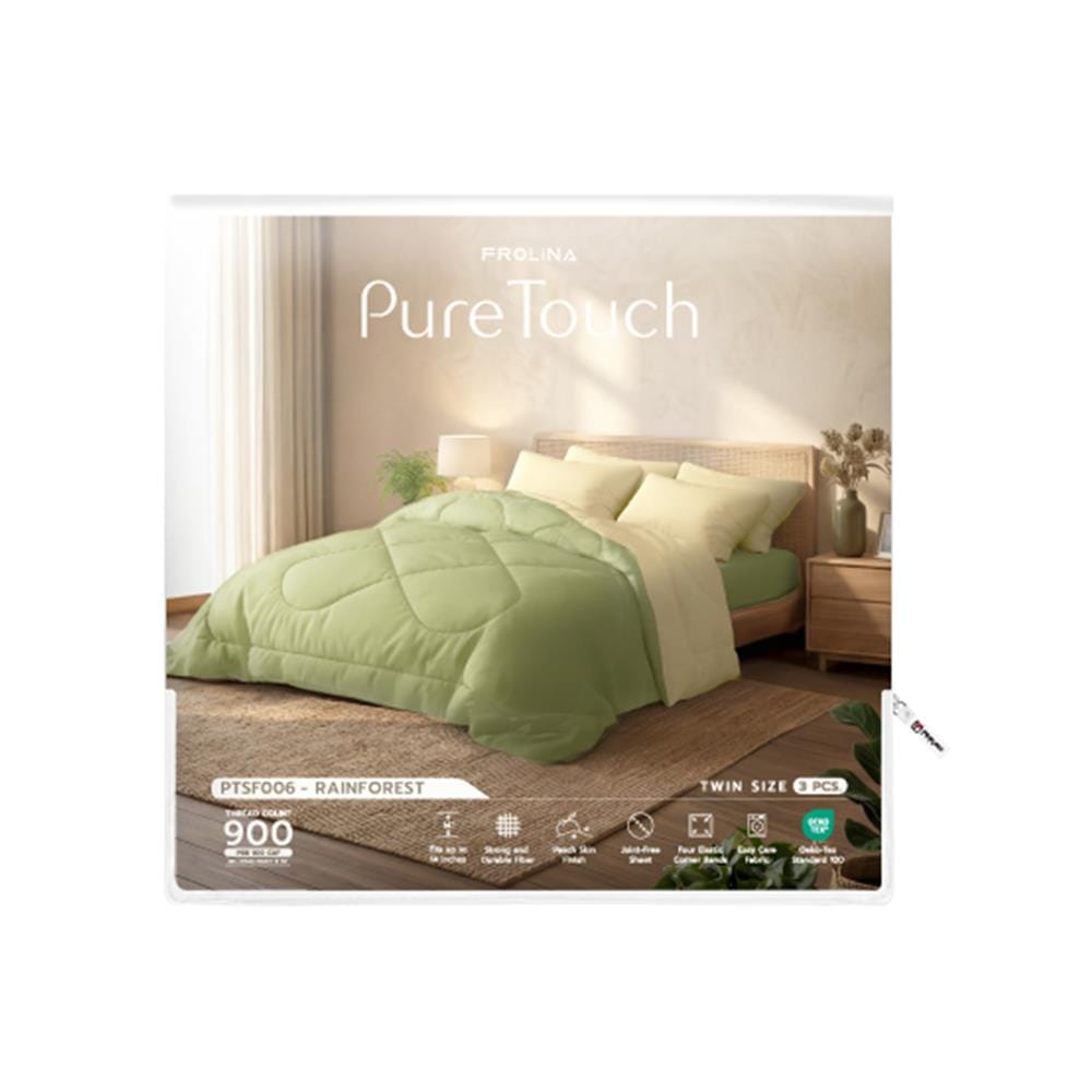 ชุดผ้าปูที่นอน 3.5 ฟุต (ชุด 3 ชิ้น) FROLINA PURE TOUCH PTSF006