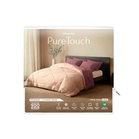 ชุดผ้าปูที่นอน 3.5 ฟุต (ชุด 3 ชิ้น) FROLINA PURE TOUCH PTSF002_3