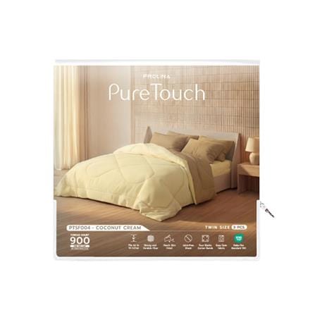 ชุดผ้าปูที่นอน 3.5 ฟุต (ชุด 3 ชิ้น) FROLINA PURE TOUCH PTSF004_3