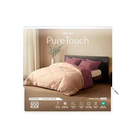 ชุดผ้าปูที่นอน 6 ฟุต (ชุด 5 ชิ้น) FROLINA PURE TOUCH PTSF002_3