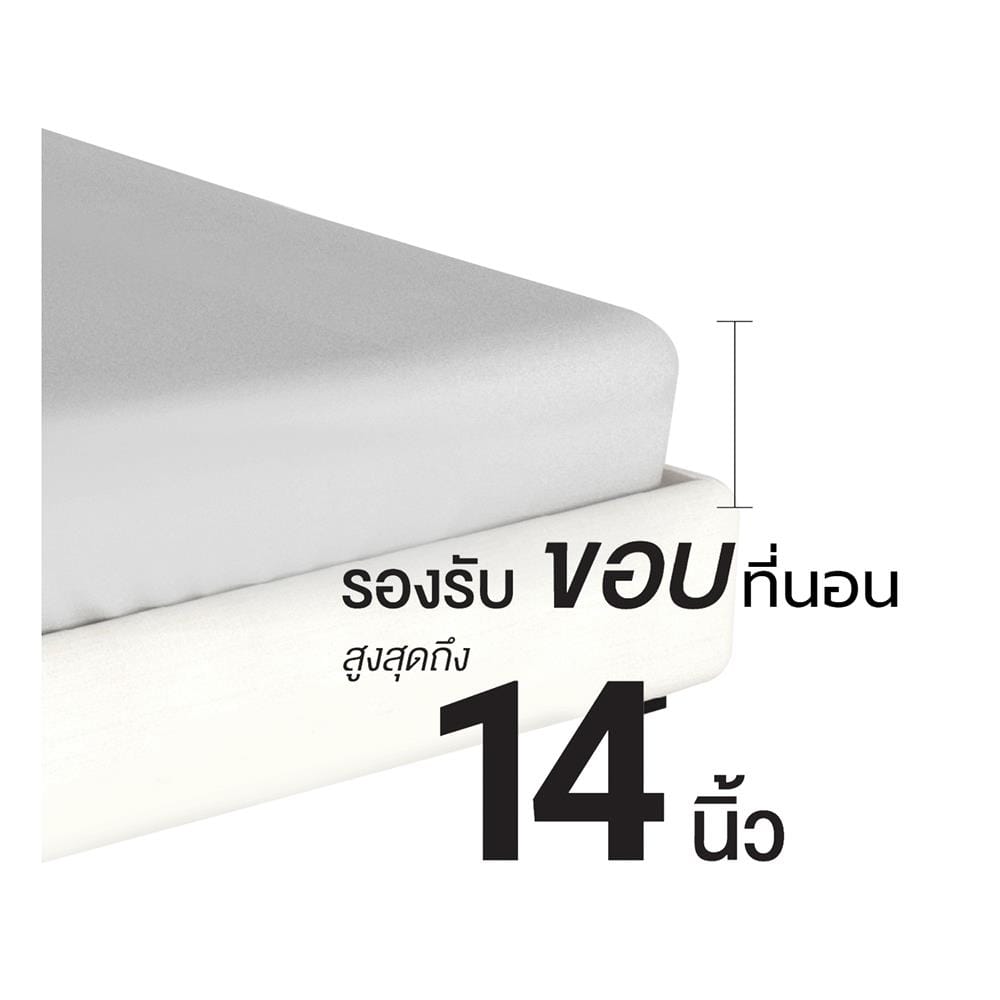 ชุดผ้าปูที่นอน 3.5 ฟุต (ชุด 4 ชิ้น) FROLINA PURE TOUCH PTSF003