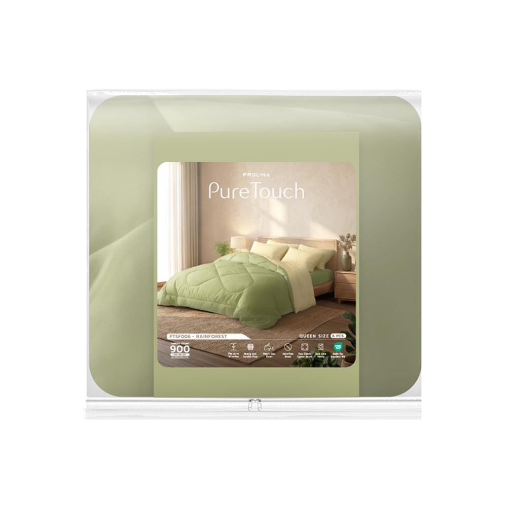 ชุดผ้าปูที่นอน 5 ฟุต (ชุด 6 ชิ้น) FROLINA PURE TOUCH PTSF006