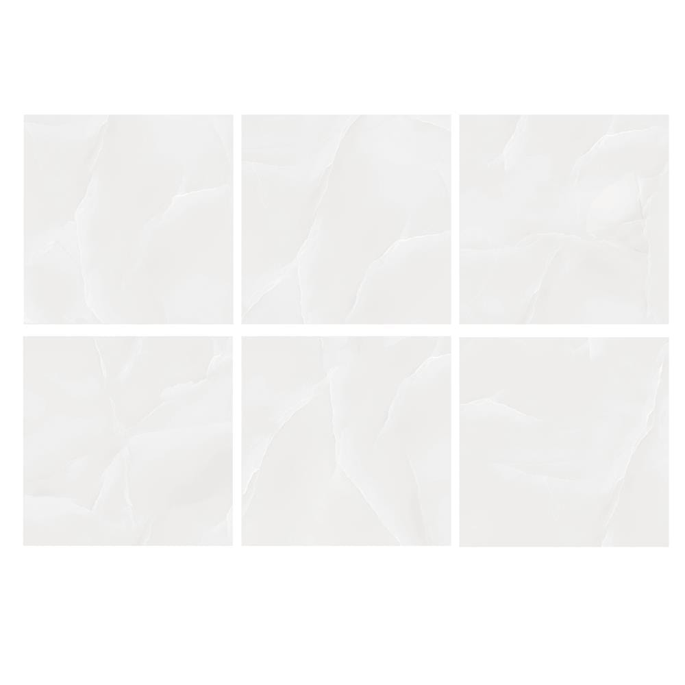 กระเบื้องพื้นพอร์ซเลน 60x60 ซม. TARA ลูเนีย ขาว PM 1.44 ตร.ม.