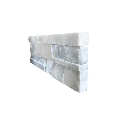 หินอ่อน 10x30 ซม. หินโคราช จิ๊กซอว์ สีขาวเทา_6