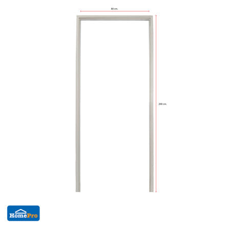วงกบประตู WPC AZLE 80x200 ซม. สี PEARL WHITE_4