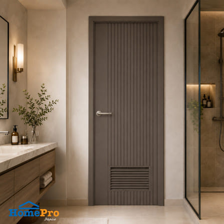 ประตูห้องน้ำ  WPC AZLE MD 9 เกล็ดล่าง 70x200 ซม.สี URBAN GREY_2