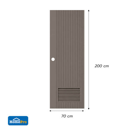 ประตูห้องน้ำ  WPC AZLE MD 9 เกล็ดล่าง 70x200 ซม.สี URBAN GREY_7