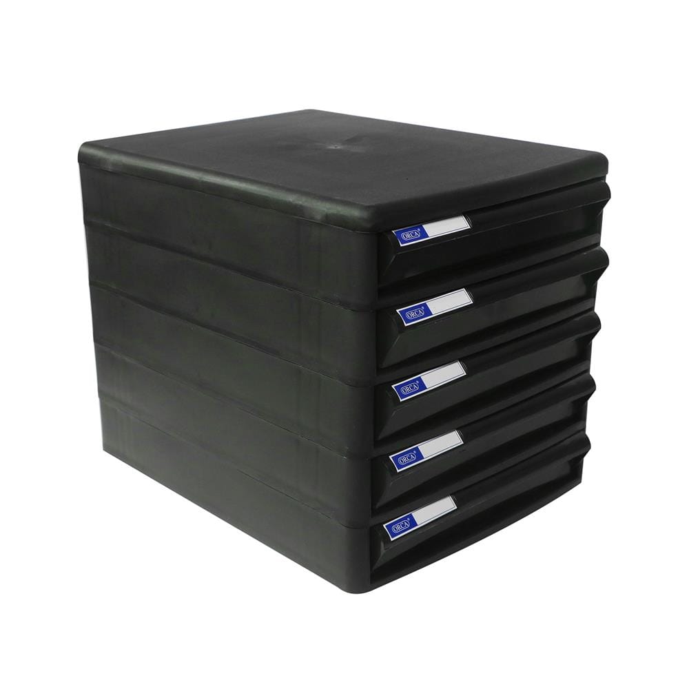 ตู้ลิ้นชักเก็บเอกสาร 5 ชั้น ORCA CBN-5 สีดำ