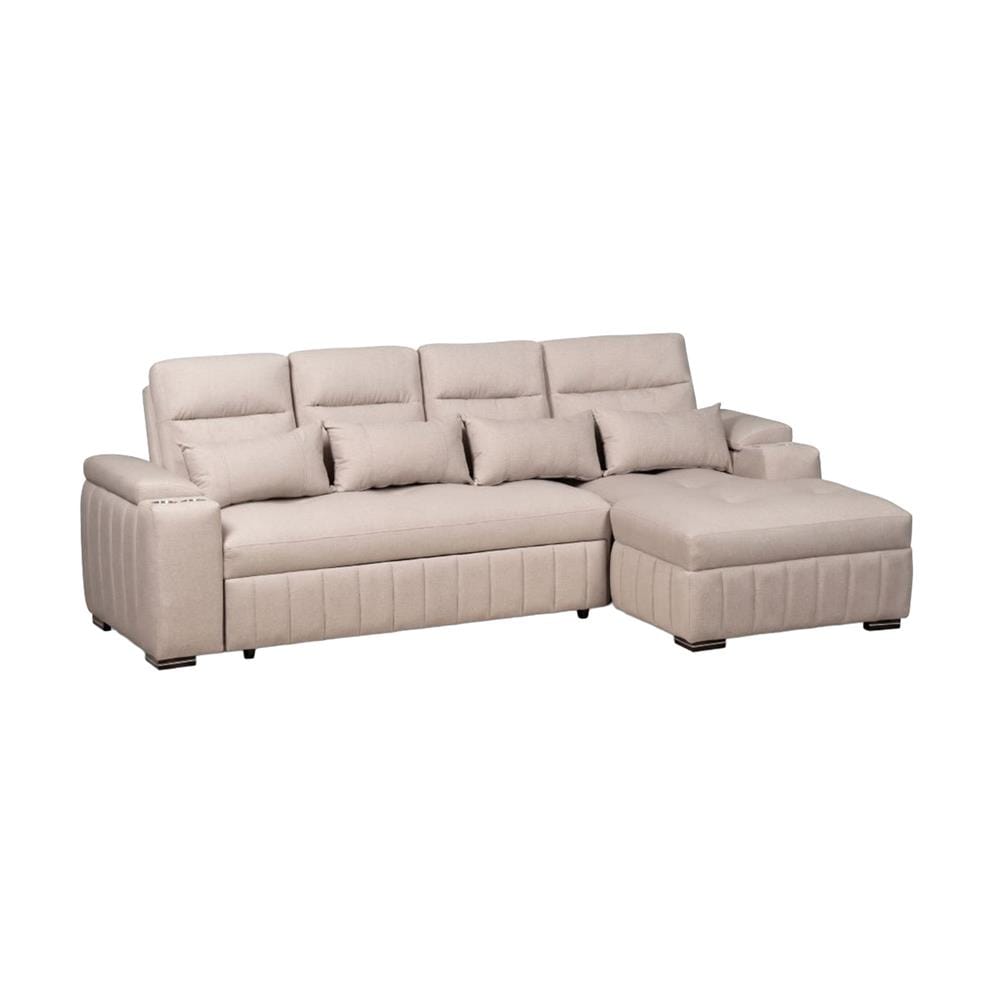โซฟาเข้ามุมขวา AS FURNITURE KENZO CRU91L สีครีม
