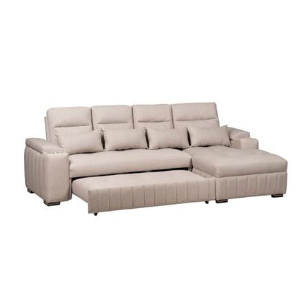 โซฟาเข้ามุมขวา AS FURNITURE KENZO CRU91L สีครีม_2