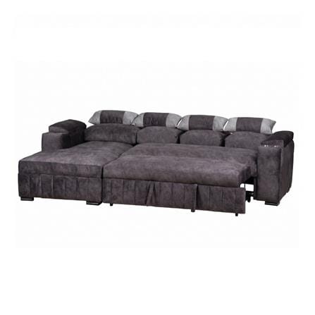 โซฟาเข้ามุมซ้าย AS FURNITURE KENZO DGYU40R สีเทาเข้ม_4